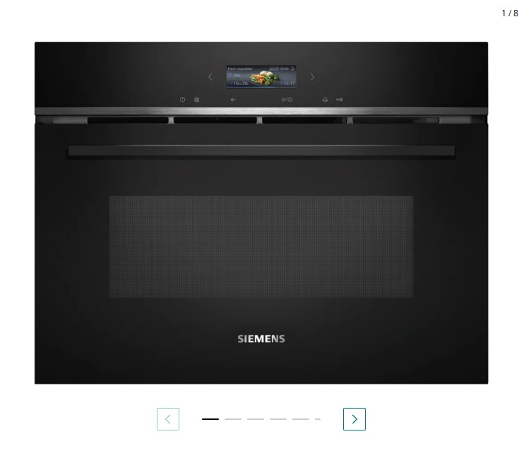 Siemens Micro-ondes -45cm - NOIR et INOX 1000W